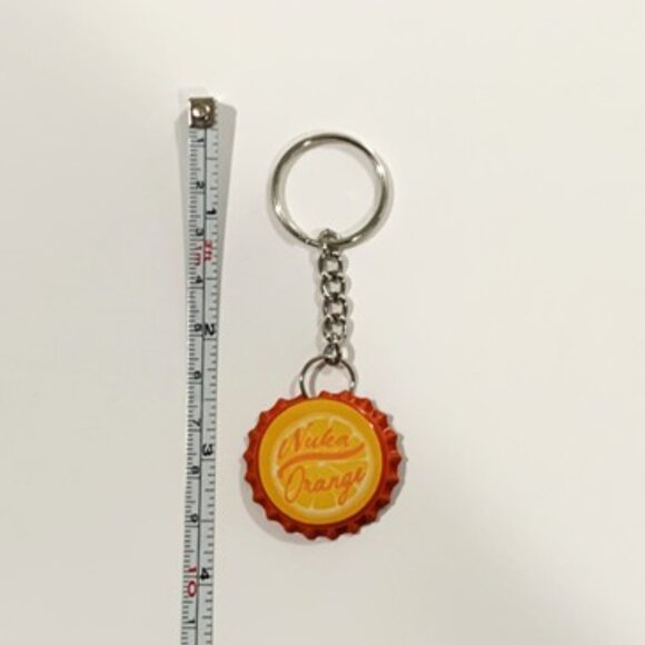 Fallout 4 Nuka Cola Orange Cap Keychain - 3.5inch Gaming Keychain - Picture 7 of 7
